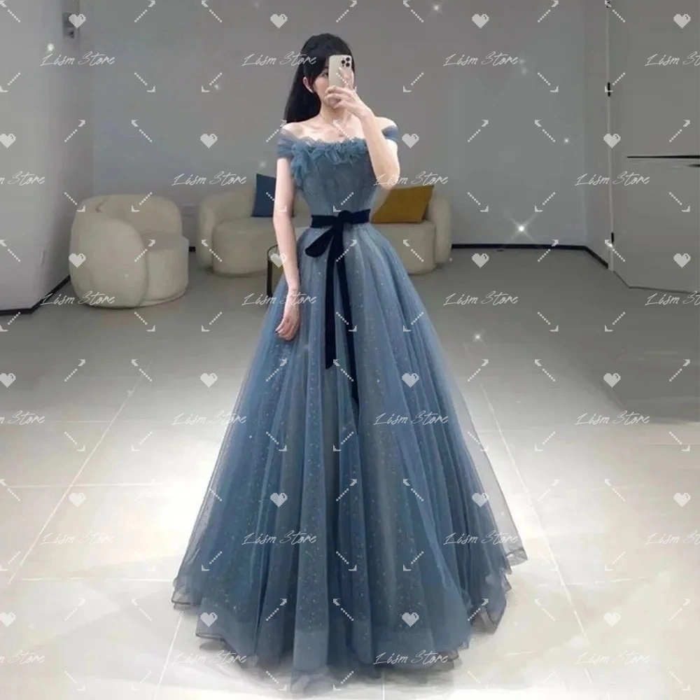 Modern Korean Lifestyle - Lism Işıltılı Tül Abiye Kore Düğün